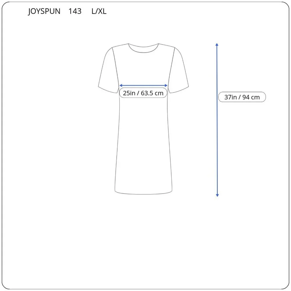 Joyspun Womens L/XL Pink French Press Coffee Pajama Top Nightgown Sleep NOV46E